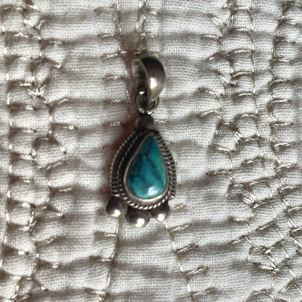Turquoise Dainty Pendant - Picture 6 of 8